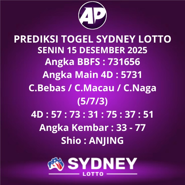 Prediksi Togel Sydney Lotto