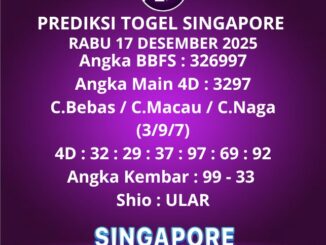 Prediksi Togel Singapore