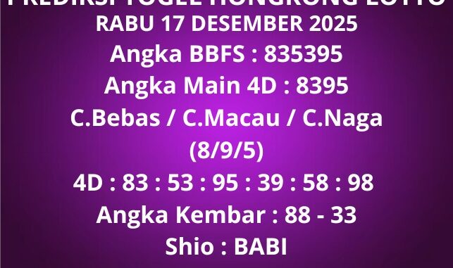Prediksi Togel Hongkong Lotto