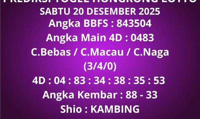 Prediksi Togel Hongkong Lotto