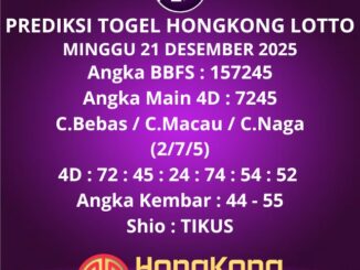 Prediksi Togel Hongkong Lotto