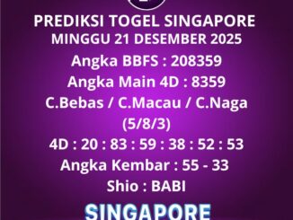Prediksi Togel Singapore