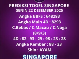 Prediksi Togel Singapore
