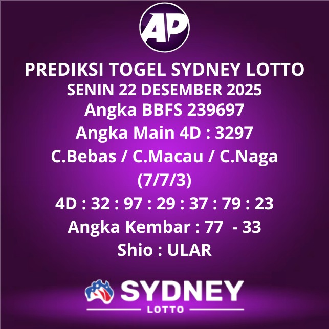 Prediksi Togel Sydney Lotto
