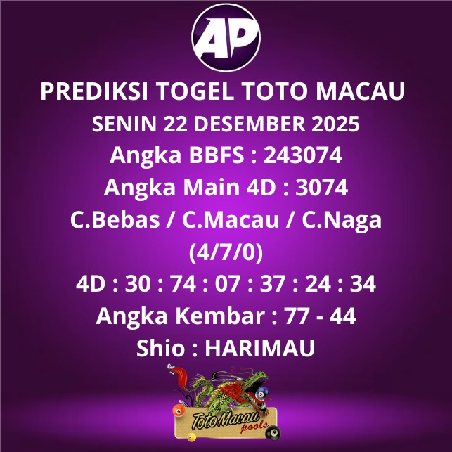 Prediksi Togel Toto Macau