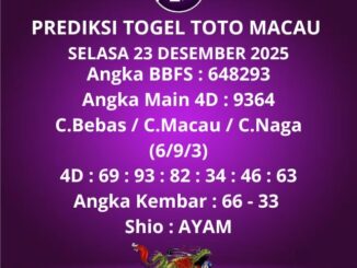 Prediksi Togel Toto Macau