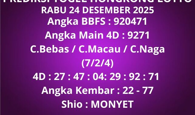 Prediksi Togel Hongkong Lotto