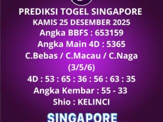 Prediksi Togel Singapore
