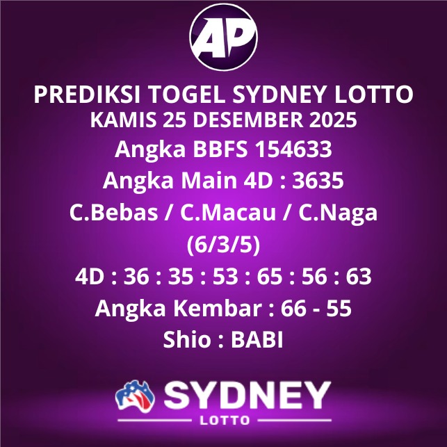 Prediksi Togel Sydney Lotto