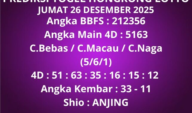 Prediksi Togel Hongkong Lotto