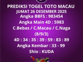 Prediksi Togel Toto Macau