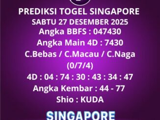 Prediksi Togel Singapore