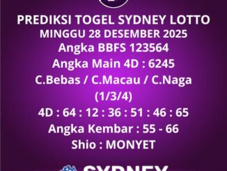 Prediksi Togel Sydney Lotto