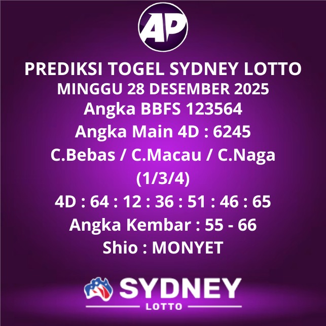 Prediksi Togel Sydney Lotto