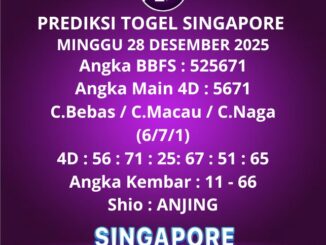 Prediksi Togel Singapore