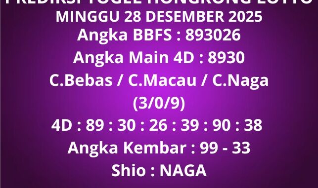 Prediksi Togel Hongkong Lotto