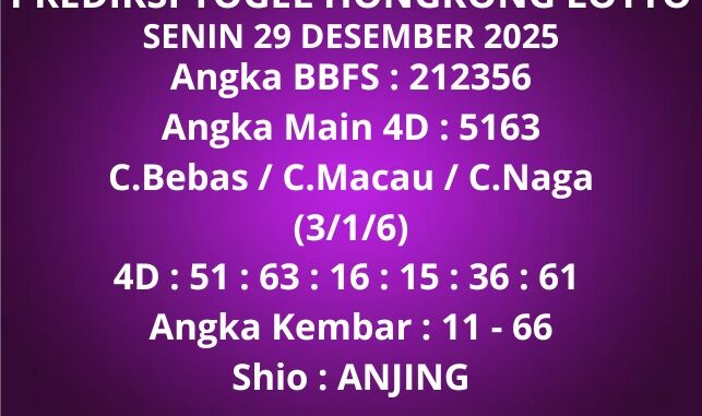 Prediksi Togel Hongkong Lotto