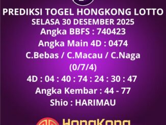 Prediksi Togel Hongkong Lotto