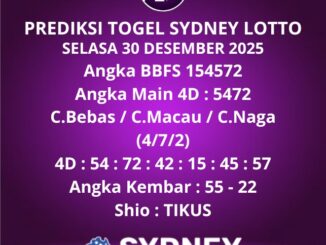 Prediksi Togel Sydney Lotto