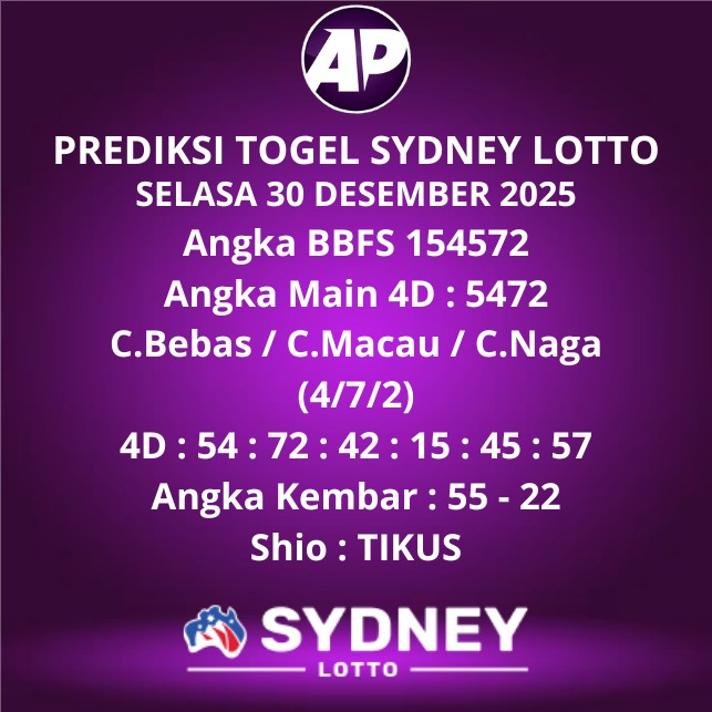 Prediksi Togel Sydney Lotto