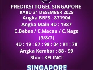 Prediksi Togel Singapore