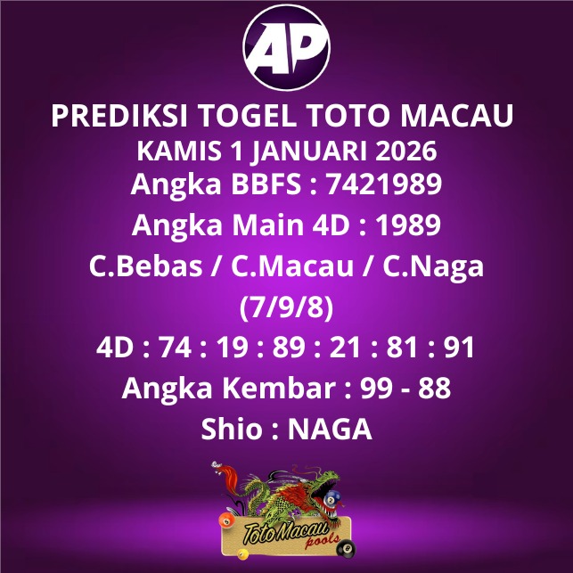 Prediksi Togel Toto Macau