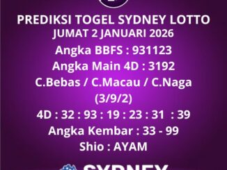 Prediksi Togel Sydney Lotto
