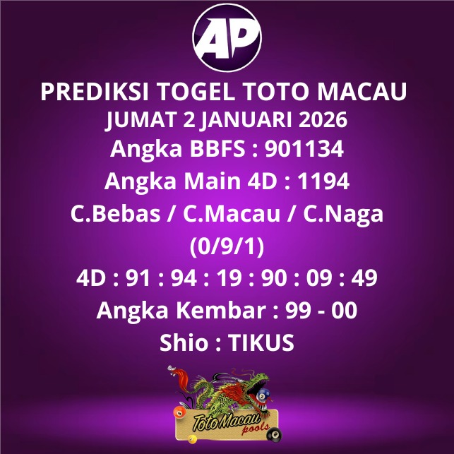 Prediksi Togel Toto Macau