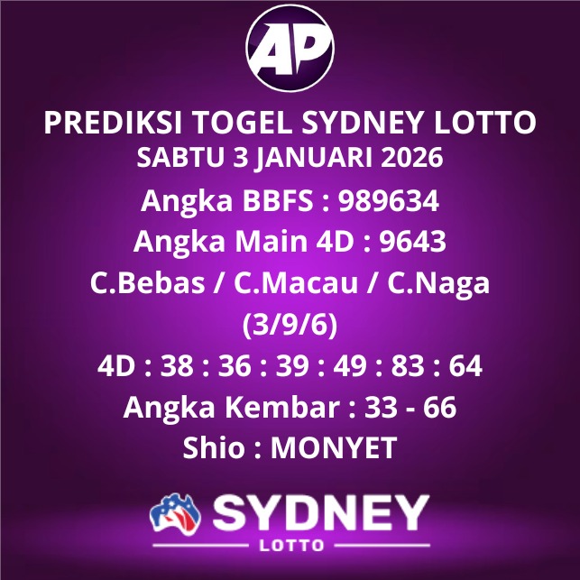 Prediksi Togel Sydney Lotto