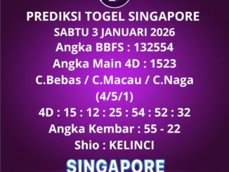 Prediksi Togel Singapore