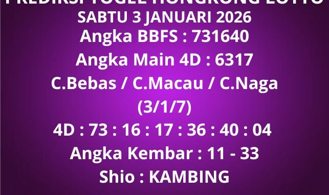 Prediksi Togel Hongkong Lotto