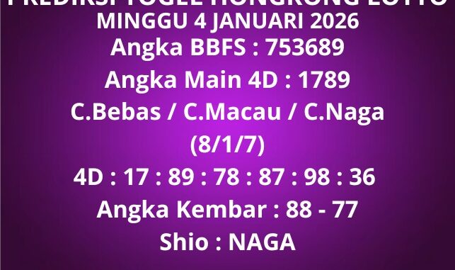 Prediksi Togel Hongkong Lotto