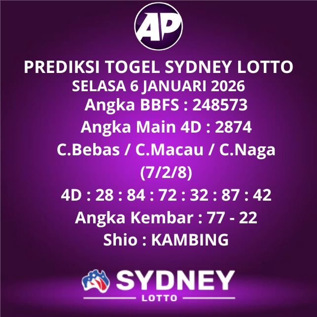 Prediksi Togel Sydney Lotto