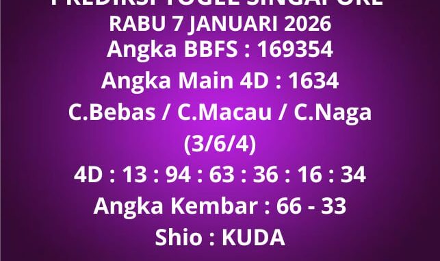 Prediksi Togel Singapore