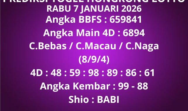 Prediksi Togel Hongkong Lotto