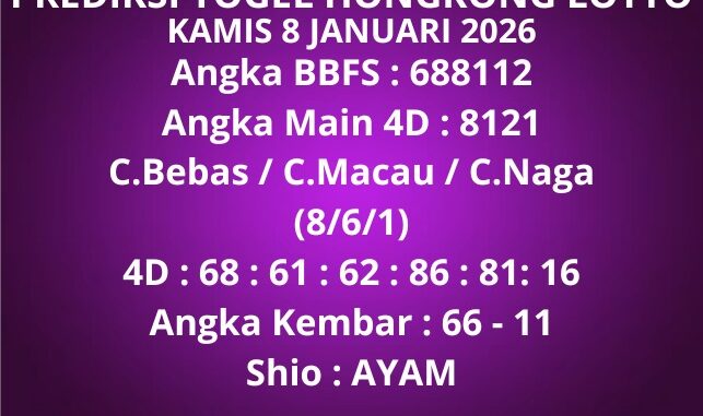 Prediksi Togel Hongkong Lotto