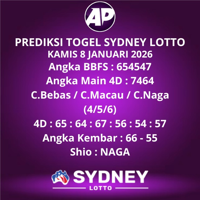 Prediksi Togel Sydney Lotto