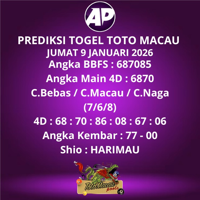 Prediksi Togel Toto Macau