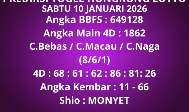 Prediksi Togel Hongkong Lotto