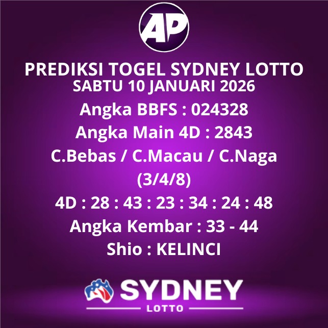 Prediksi Togel Sydney Lotto