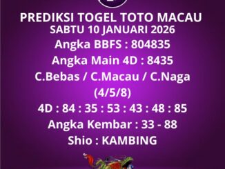 Prediksi Togel Toto Macau