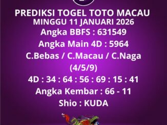 Prediksi Togel Toto Macau
