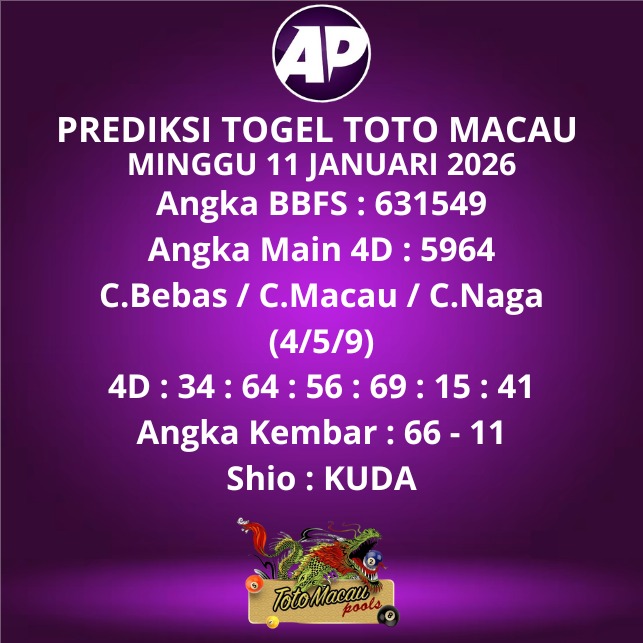 Prediksi Togel Toto Macau