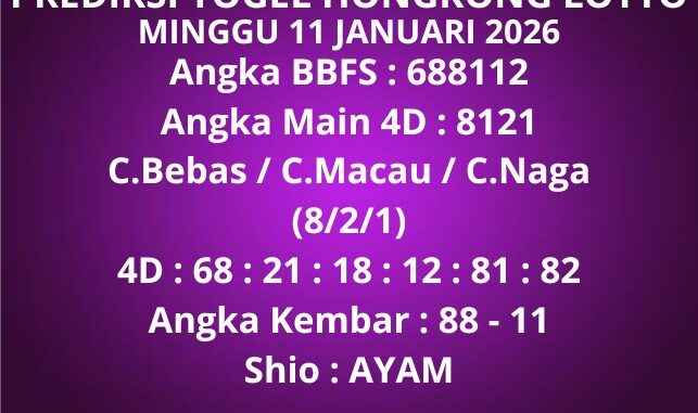 Prediksi Togel Hongkong Lotto