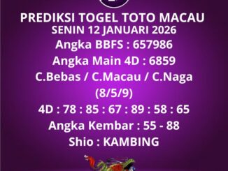 Prediksi Togel Toto Macau