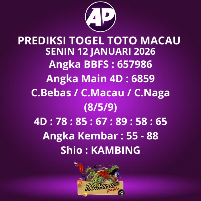 Prediksi Togel Toto Macau