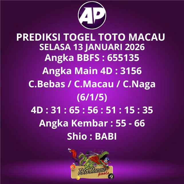 Prediksi Togel Toto Macau