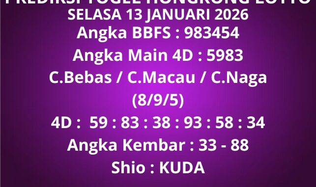 Prediksi Togel Hongkong Lotto