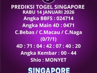 Prediksi Togel Singapore
