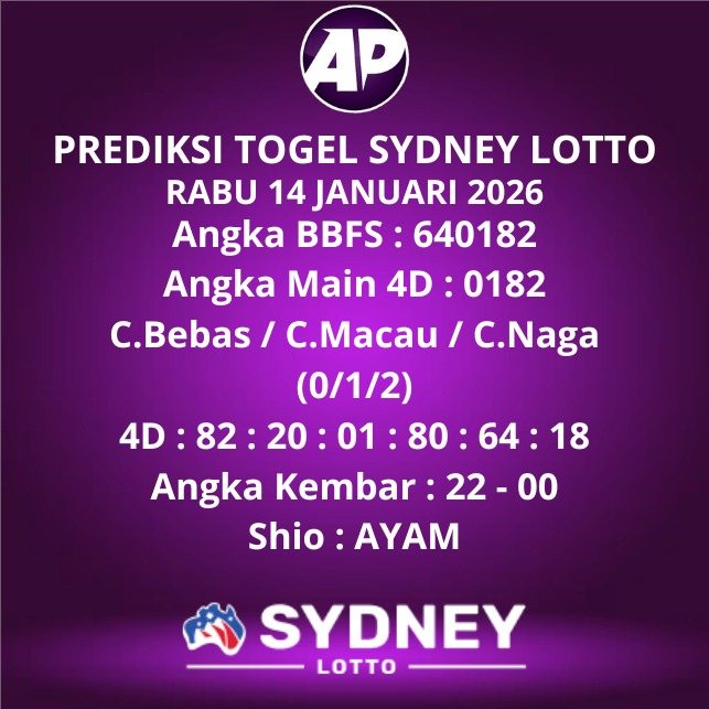 Prediksi Togel Sydney Lotto